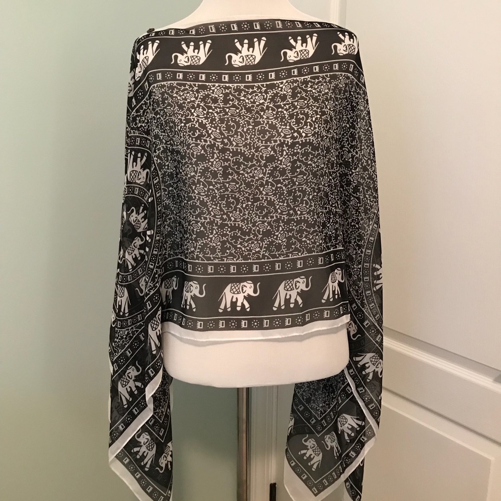 Scarf/Poncho— can be worn two ways!